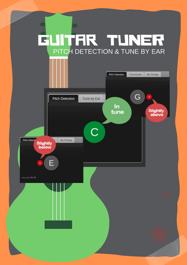Guitar Tuner | Pitch detection and tune by ear